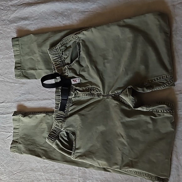 Gramicci Tokyo Green Joggers Pants Elastic Waist Belted 31" Length  Size 4 - Picture 8 of 16